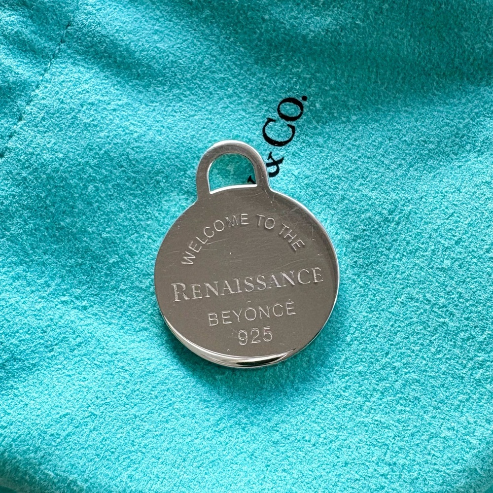 Tiffany & Co. x Beyoncé Renaissance tour round tag